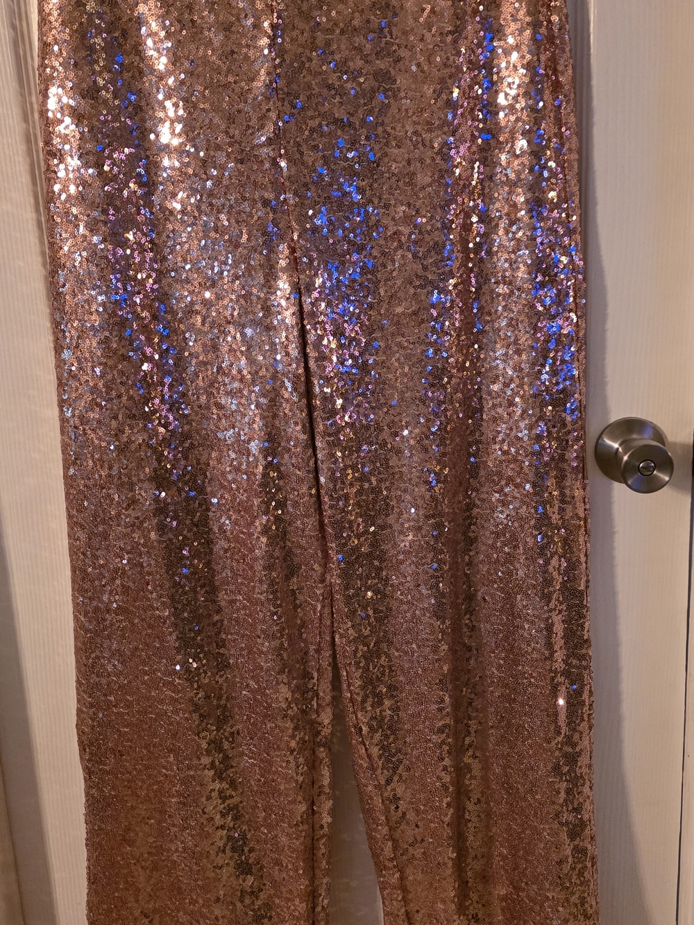 torrid Rose Gold Sequin Wide Leg Pants